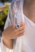 Deco Splash Ring with pearl jackets