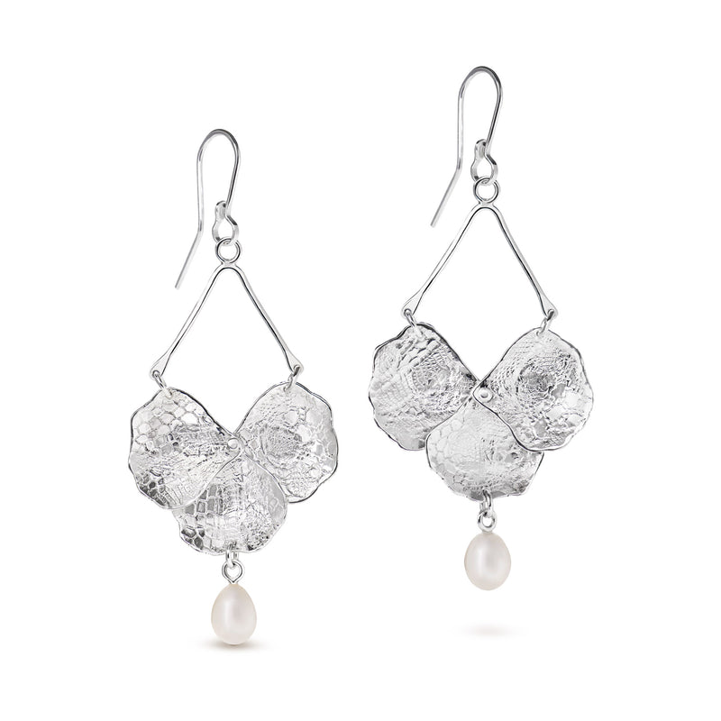 Blossom Lace Chandelier Earrings