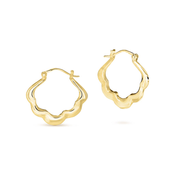 Blossom Hoops Small Gold