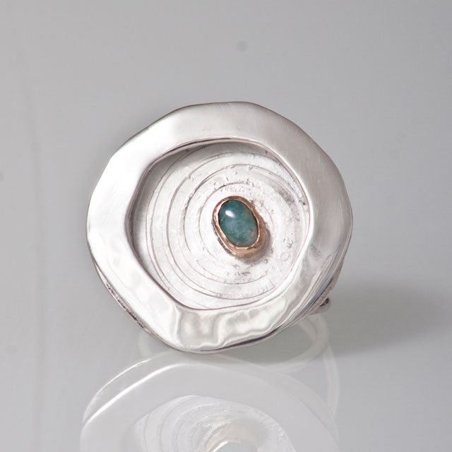 Magic Rockpool Opal Ring #4