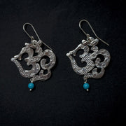 Om earrings small